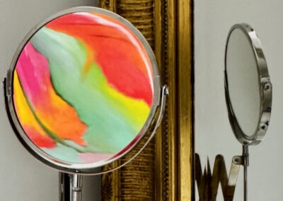 Handige scheer en/of make-up spiegel